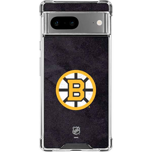 NHL Boston Bruins Distressed Google Pixel 8a Clear Case